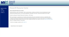 Desktop Screenshot of nonprofitresource.com