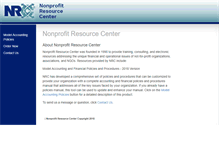 Tablet Screenshot of nonprofitresource.com